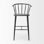 Colin Black Metal Bar Stool