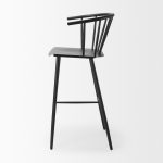 Colin Black Metal Bar Stool