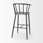 Colin Black Metal Bar Stool