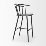 Colin Black Metal Bar Stool