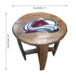 Colorado Avalanche Oak Barrel Table 4 Colorado Avalanche Oak Barrel Table