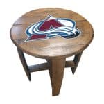 Colorado Avalanche Oak Barrel Table 6 Colorado Avalanche Oak Barrel Table