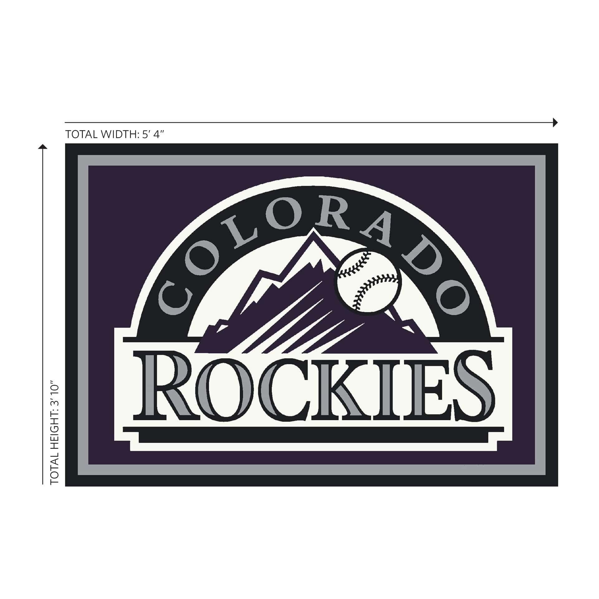Colorado Rockies 4x6 Spirit Rug Officially Licensed MLB Area Rug 3 Colorado Rockies 4x6 Spirit Rug Officially Licensed MLB Area Rug - Image 3