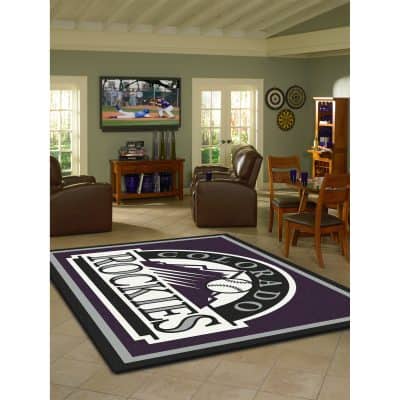 Colorado Rockies 8x11 Spirit Rug Officially Licensed MLB Area Rug