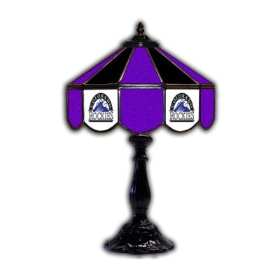 Colorado Rockies Tiffany Style Glass Table Lamp