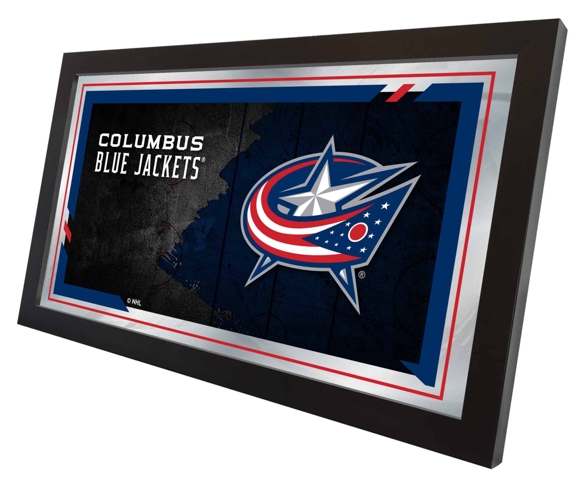 Columbus Blue Jackets 15x26 Hockey Collector Mirror 2 Columbus Blue Jackets 15x26 Hockey Collector Mirror - Image 2