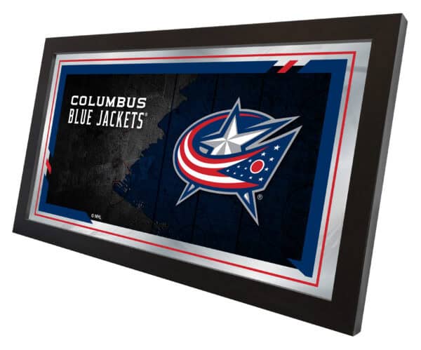 Columbus Blue Jackets 15x26 Hockey Collector Mirror