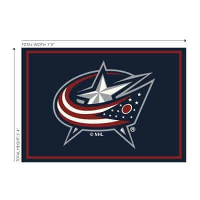 Columbus Blue Jackets 6x8 Spirit Rug