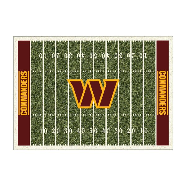 Commanders 6x8 Homefield Football Field Area Rug Officially Licensed NFL 1