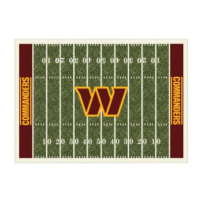 Commanders 8x11 Homefield Football Field Premium Nylon Area Rug