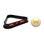 Commanders Billiards Cue Ball and Triangle Set
