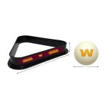 Commanders Billiards Cue Ball and Triangle Set
