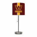 Commanders Chrome USB Charging Lamp with Changeable Shade Insert