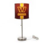 Commanders Chrome USB Charging Lamp with Changeable Shade Insert