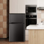 Compact 3.2 Cu Ft Stainless Steel Refrigerator with Freezer