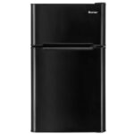 Compact 3.2 Cu Ft Stainless Steel Refrigerator with Freezer