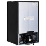 Compact 3.2 Cu Ft Stainless Steel Refrigerator with Freezer
