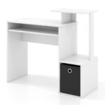 Compact Computer Desk with Keyboard Tray and Storage Solutions 24 Compact Computer Desk with Keyboard Tray and Storage Solutions