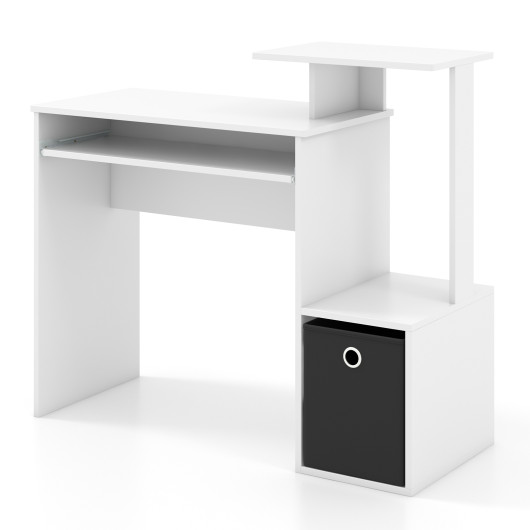 Compact Computer Desk with Keyboard Tray and Storage Solutions 10 Compact Computer Desk with Keyboard Tray and Storage Solutions - Image 10