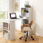 Compact Computer Desk with Shelves and Storage for Home Office 33 Compact Computer Desk with Shelves and Storage for Home Office