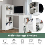 Compact Computer Desk with Shelves and Storage for Home Office 35 Compact Computer Desk with Shelves and Storage for Home Office