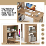 Compact Computer Desk with Shelves and Storage for Home Office 40 Compact Computer Desk with Shelves and Storage for Home Office