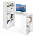 Compact Computer Desk with Shelves and Storage for Home Office 31 Compact Computer Desk with Shelves and Storage for Home Office