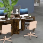Compact Corner Computer Desk with Storage Shelves and Cable Management