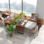 Rustic L-Shaped Desk with Storage, Power Outlets, and Drawers 13 Rustic L-Shaped Desk with Storage, Power Outlets, and Drawers