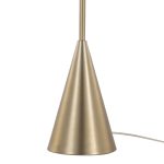 Cone 64 Contemporary Gold Metal and Linen Floor Lamp 14 Cone 64 Contemporary Gold Metal and Linen Floor Lamp