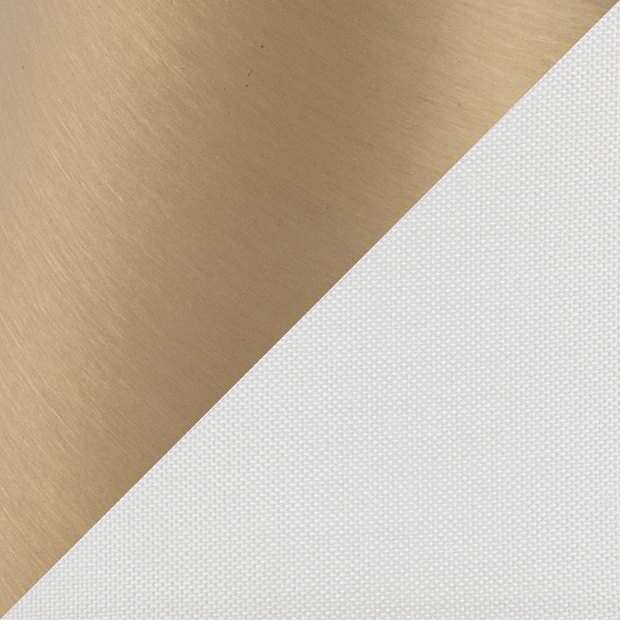 Cone 64 Contemporary Gold Metal and Linen Floor Lamp 8 Cone 64 Contemporary Gold Metal and Linen Floor Lamp - Image 8