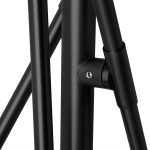 Connor II 84" Black Metal Glass Globe Three Light Floor Lamp