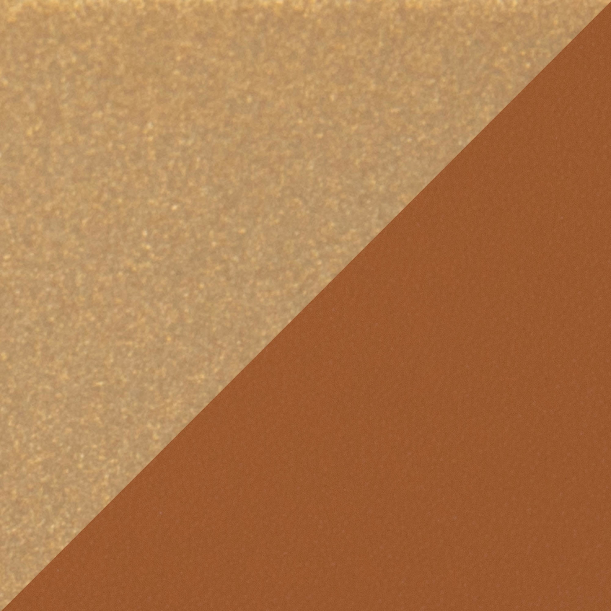 Constellation Contemporary Camel Faux Leather and Gold Metal Bench 11 Constellation Contemporary Camel Faux Leather and Gold Metal Bench - Image 11