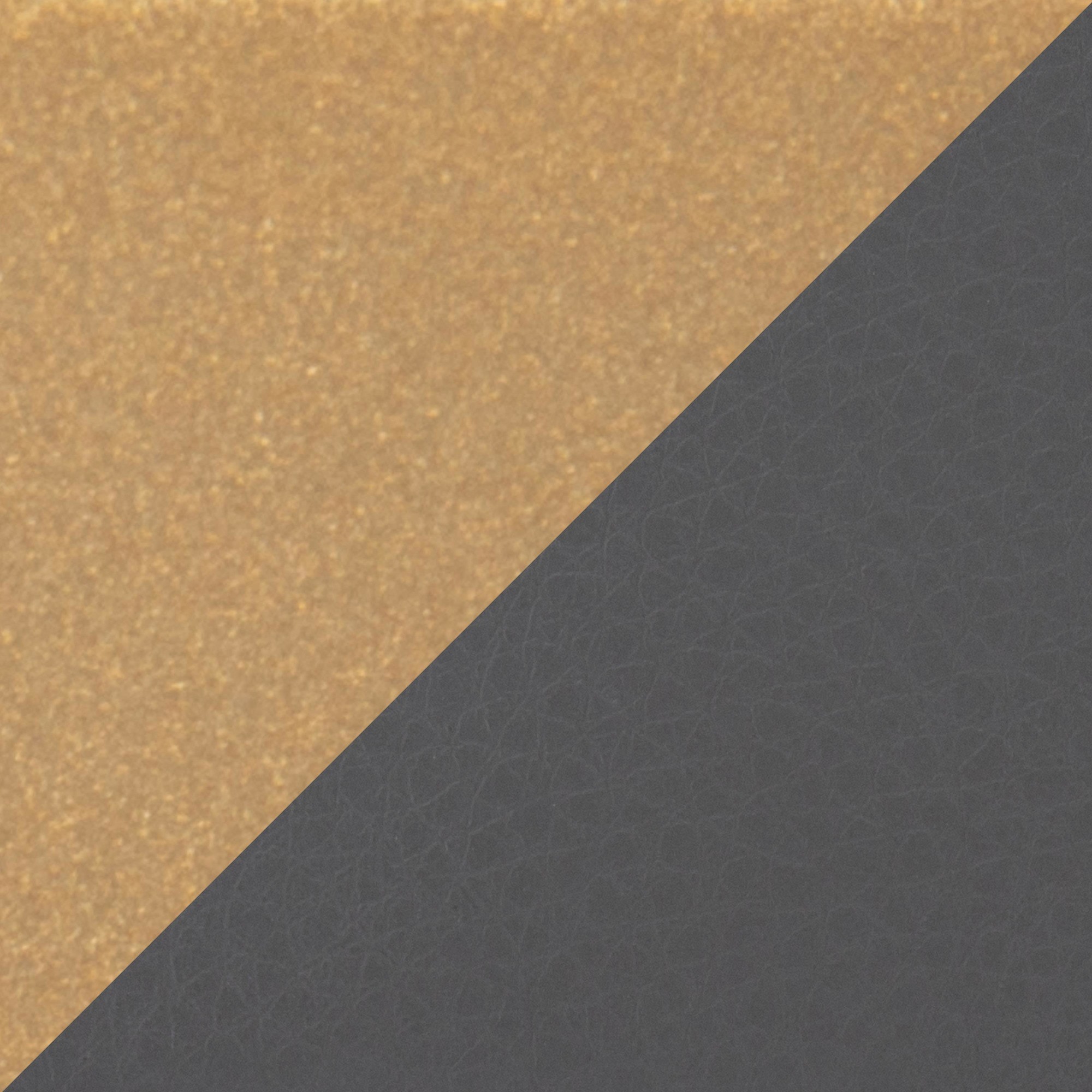 Constellation Contemporary Gold Frame Grey Faux Leather Bench 11 Constellation Contemporary Gold Frame Grey Faux Leather Bench - Image 11