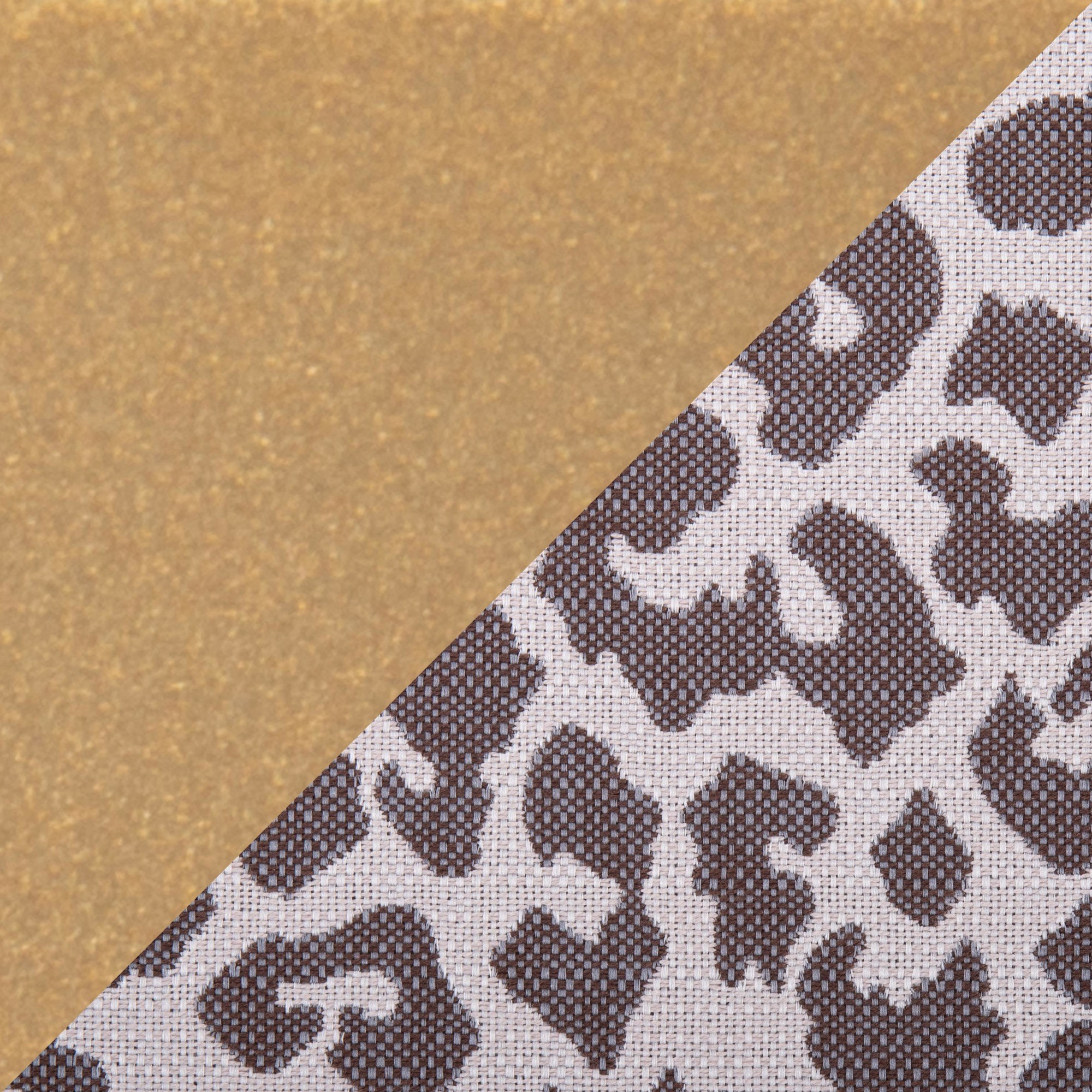 Constellation Contemporary Gold Metal Beige Leopard Fabric Bench 435-Inch 11 Constellation Contemporary Gold Metal Beige Leopard Fabric Bench 435-Inch - Image 11