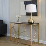 Constellation Contemporary Gold and Black Desk 11 Constellation Contemporary Gold and Black Desk
