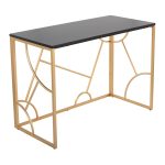 Constellation Contemporary Gold and Black Desk 13 Constellation Contemporary Gold and Black Desk
