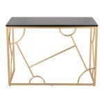 Constellation Contemporary Gold and Black Desk 16 Constellation Contemporary Gold and Black Desk