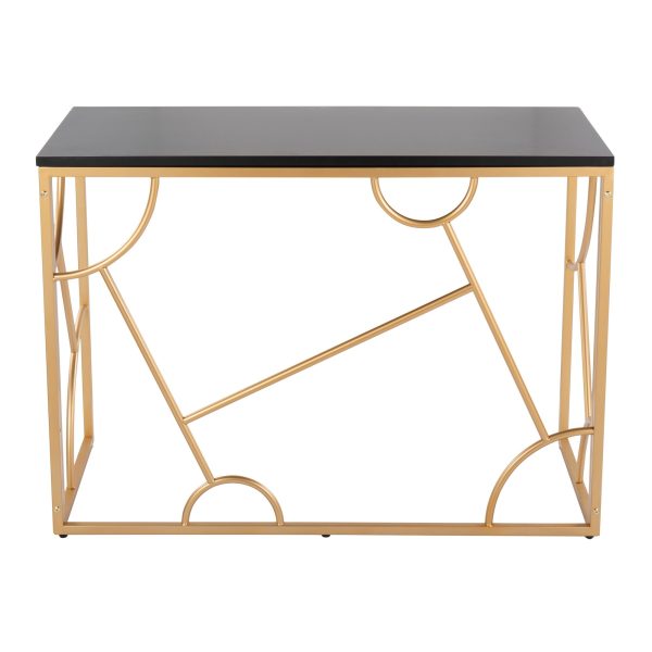 Constellation Contemporary Gold and Black Desk 5