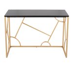 Constellation Contemporary Gold and Black Desk 17 Constellation Contemporary Gold and Black Desk