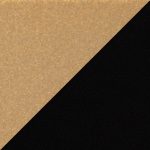 Constellation Contemporary Gold and Black Faux Leather Bench 24 Constellation Contemporary Gold and Black Faux Leather Bench