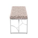 Constellation Silver Leopard Contemporary Bench Seats Two Comfortably 17 Constellation Silver Leopard Contemporary Bench Seats Two Comfortably