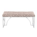Constellation Silver Leopard Contemporary Bench Seats Two Comfortably 19 Constellation Silver Leopard Contemporary Bench Seats Two Comfortably