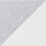 Constellation Silver Metal White Faux Leather Contemporary Bench 22 Constellation Silver Metal White Faux Leather Contemporary Bench