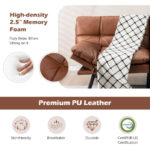 Adjustable Memory Foam Futon Sofa Bed with Armrest Options