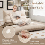 Adjustable 3-in-1 Floor Sofa Bed with Lumbar Pillows 21 Adjustable 3-in-1 Floor Sofa Bed with Lumbar Pillows