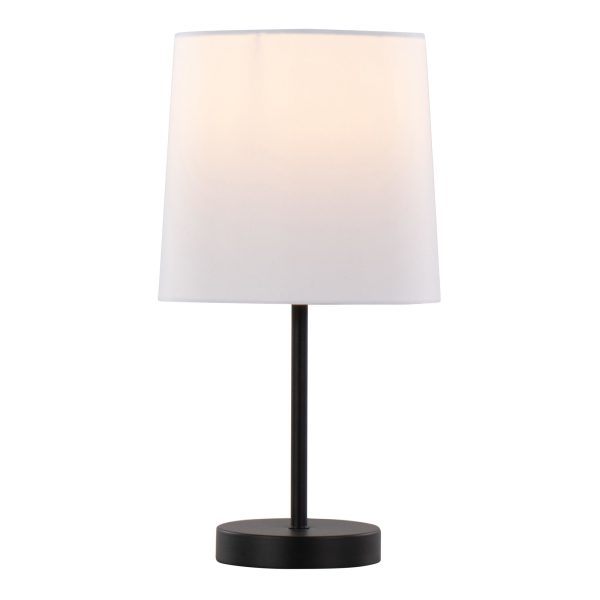 Cooper 16 Contemporary Black Metal Accent Lamps Set of 2 2