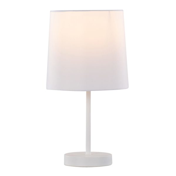 Cooper 16 Contemporary White Metal Accent Lamps Set of 2 2