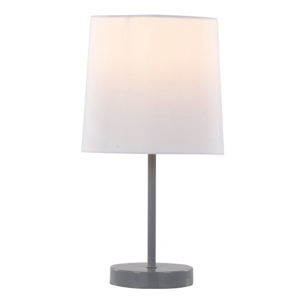 Cooper Contemporary Grey Metal Accent Lamp Set of 2 3