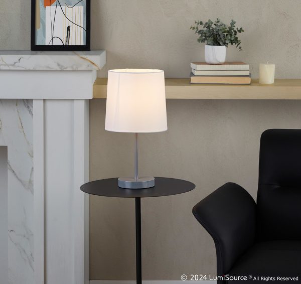 Cooper Contemporary Grey Metal Accent Lamp Set of 2